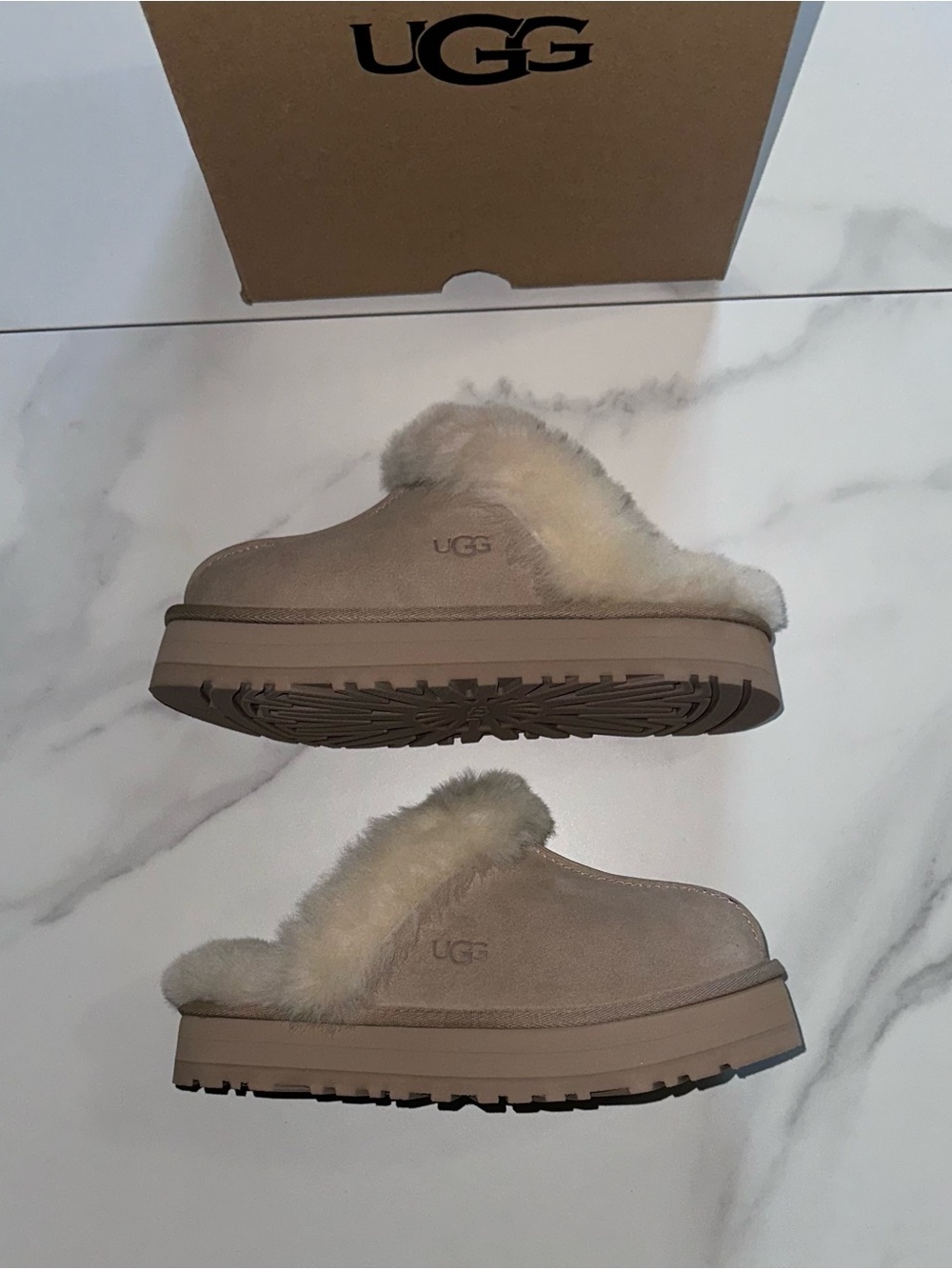 UGG Disquette Slipper Sand (Women's) Size 6
